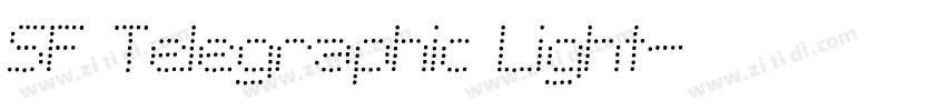 SF Telegraphic Light字体转换